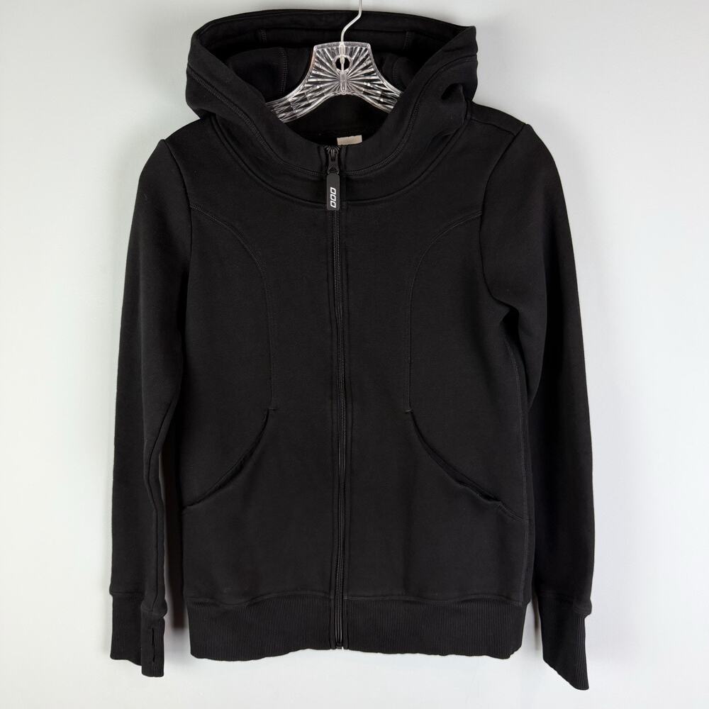 Lorna Jane Fleece Zip Thru Hoodie Black Size XXS